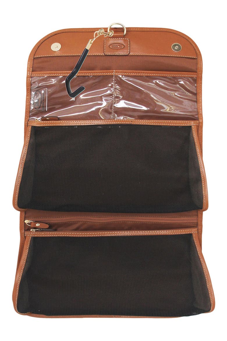 'Pelle' Trifold Travel Kit, Alternate, color, LEATHER