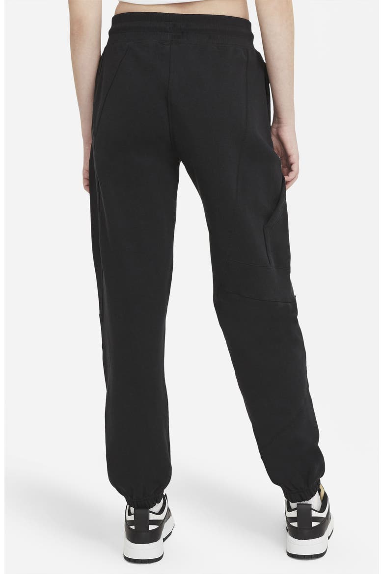 Sportswear Tapered Fleece Sweatpants, Alternate, color, BLACK/ WHITE