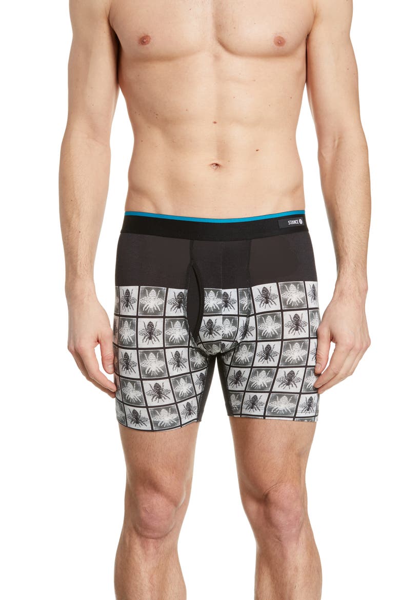 Hive Checks Boxer Briefs, Main, color, BLACK