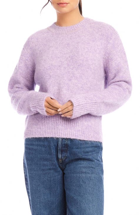 Purple Elastane Women Sweater main image 0