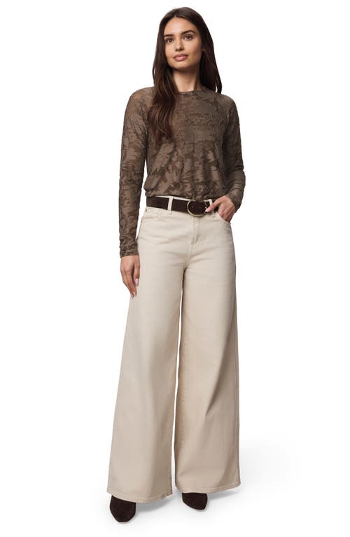 Splendid Cecelia Floral Long Sleeve Top In Brown