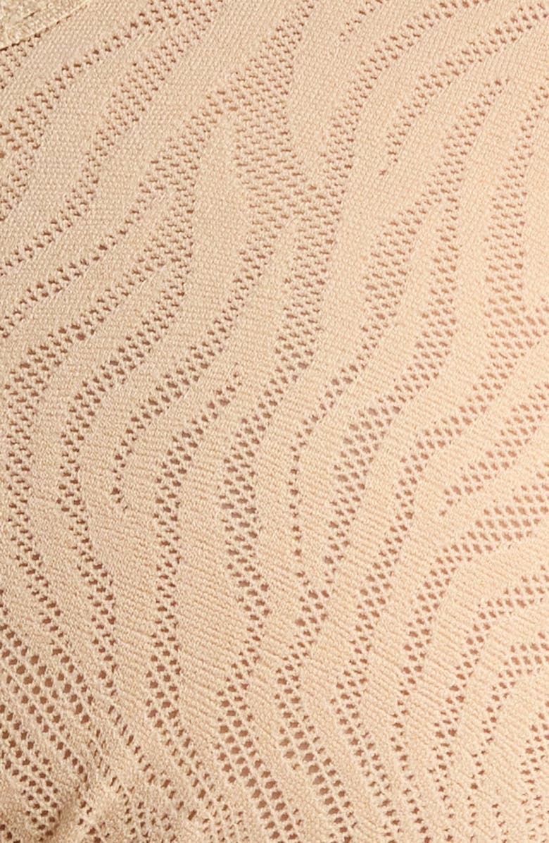 MeUndies Allover Lace V-Neck Bralette, Alternate, color, Latte Zebra