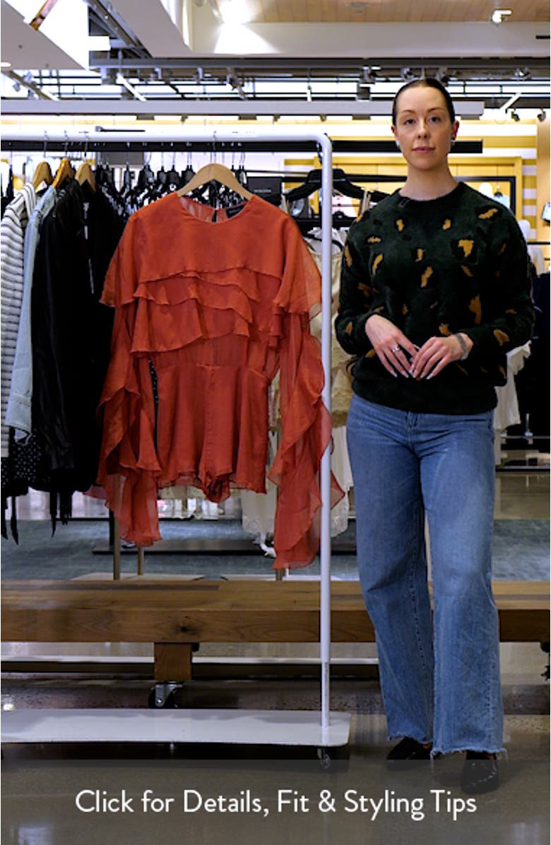 Carson Ruffle Chiffon Romper, sales video thumbnail