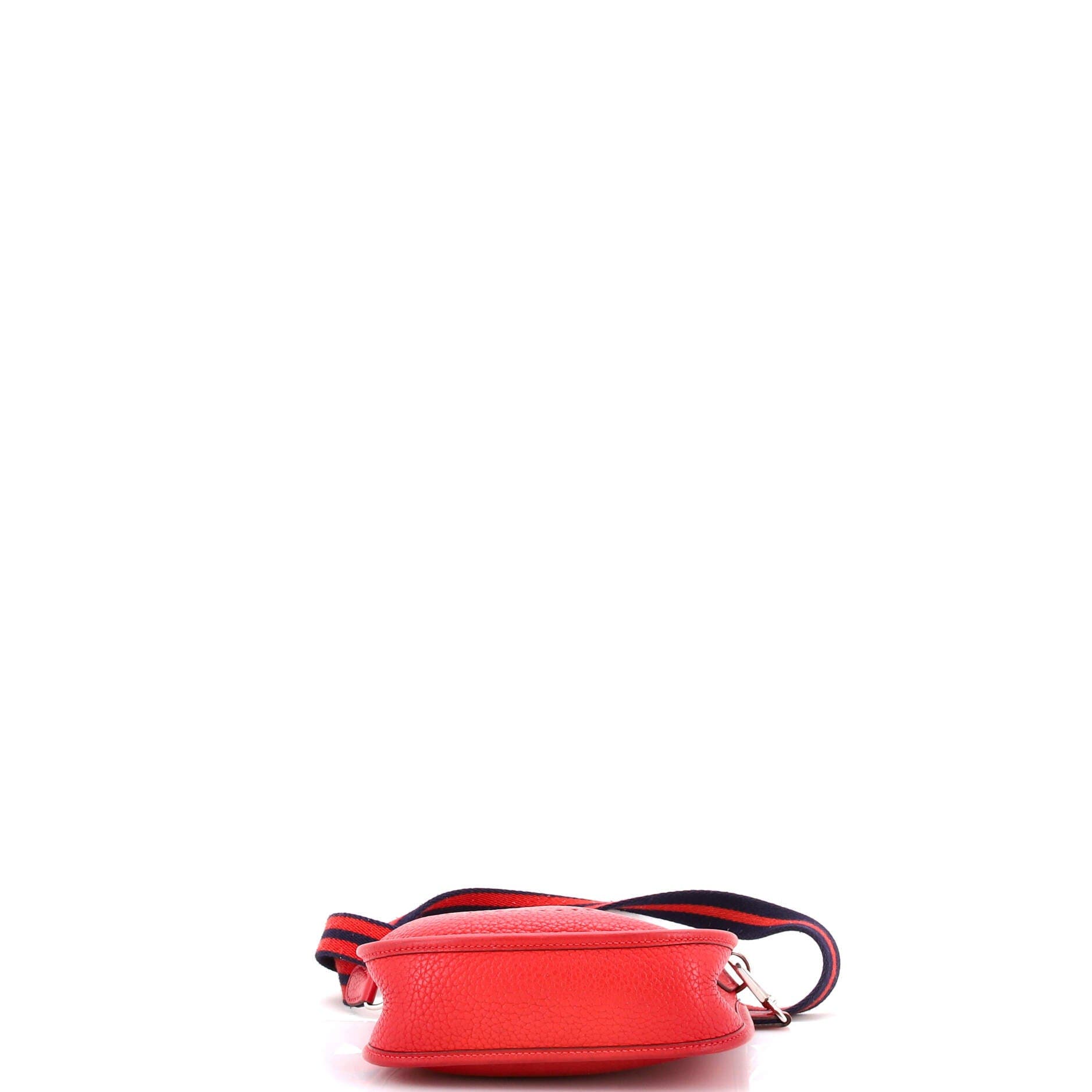 Pre-Owned Hermes Evelyne Bag Gen III Clemence TPM, Alternate, color, Rouge Casaque