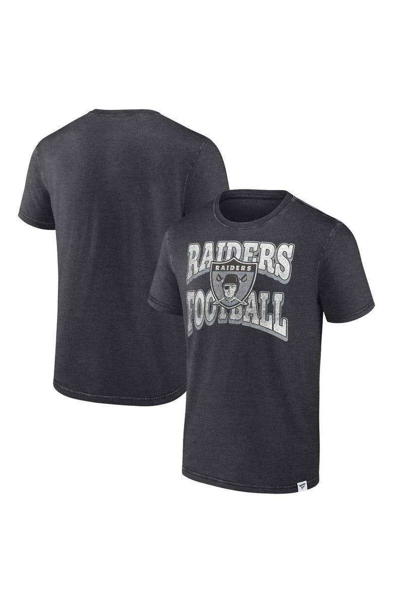 FANATICS Men's Fanatics Branded Heather Charcoal Las Vegas Raiders Force Out T-Shirt, Main, color, Heather Charcoal