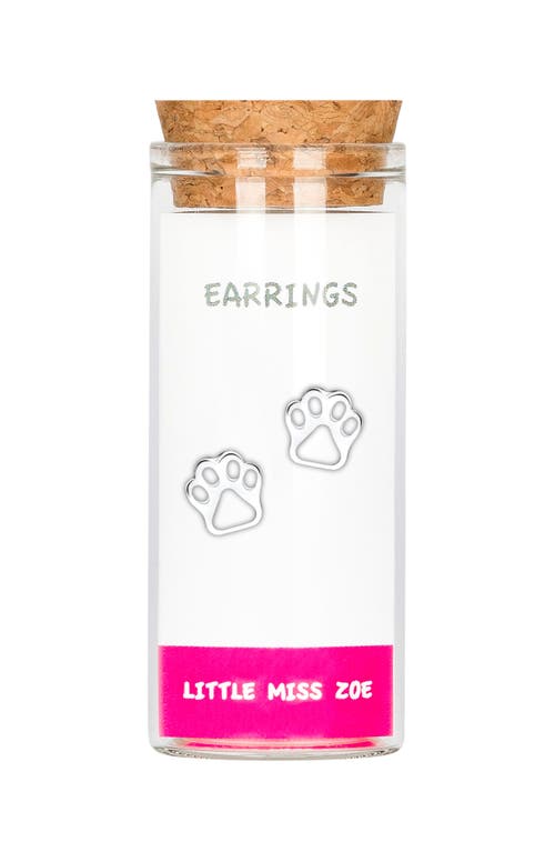 Little Miss Zoe Kids'  Paw Stud Earrings