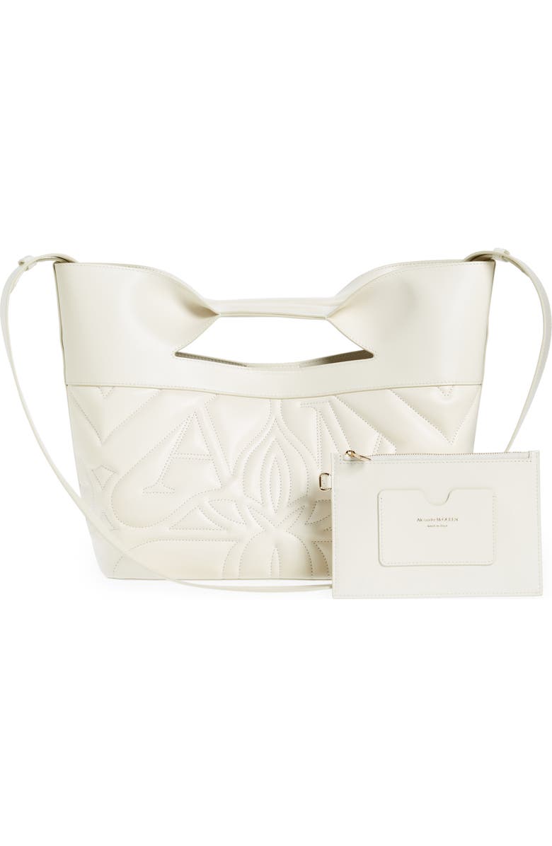 McQueen The Small Bow Leather Quilted Tote, Alternate, color,