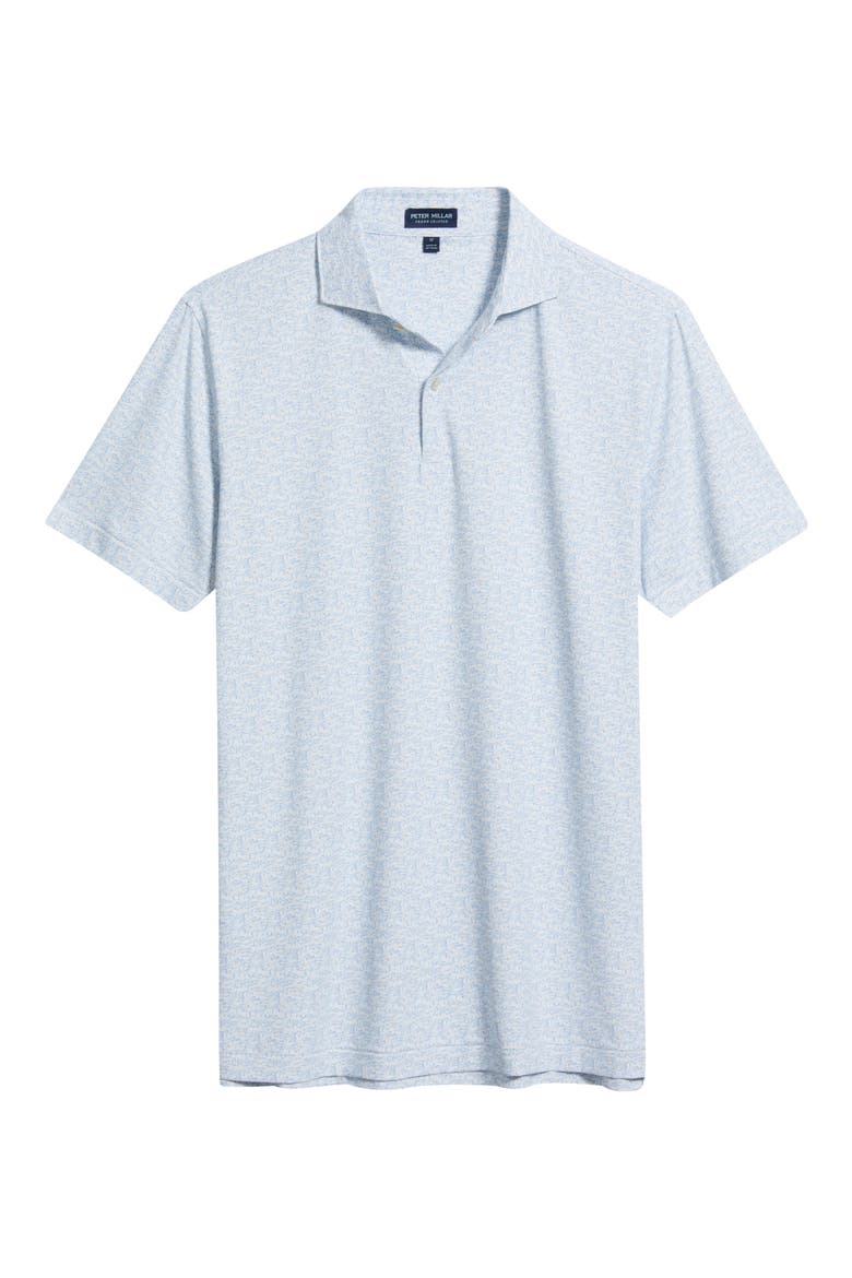 Melody Sea Performance Jersey Golf Polo, Alternate, color, WHITE