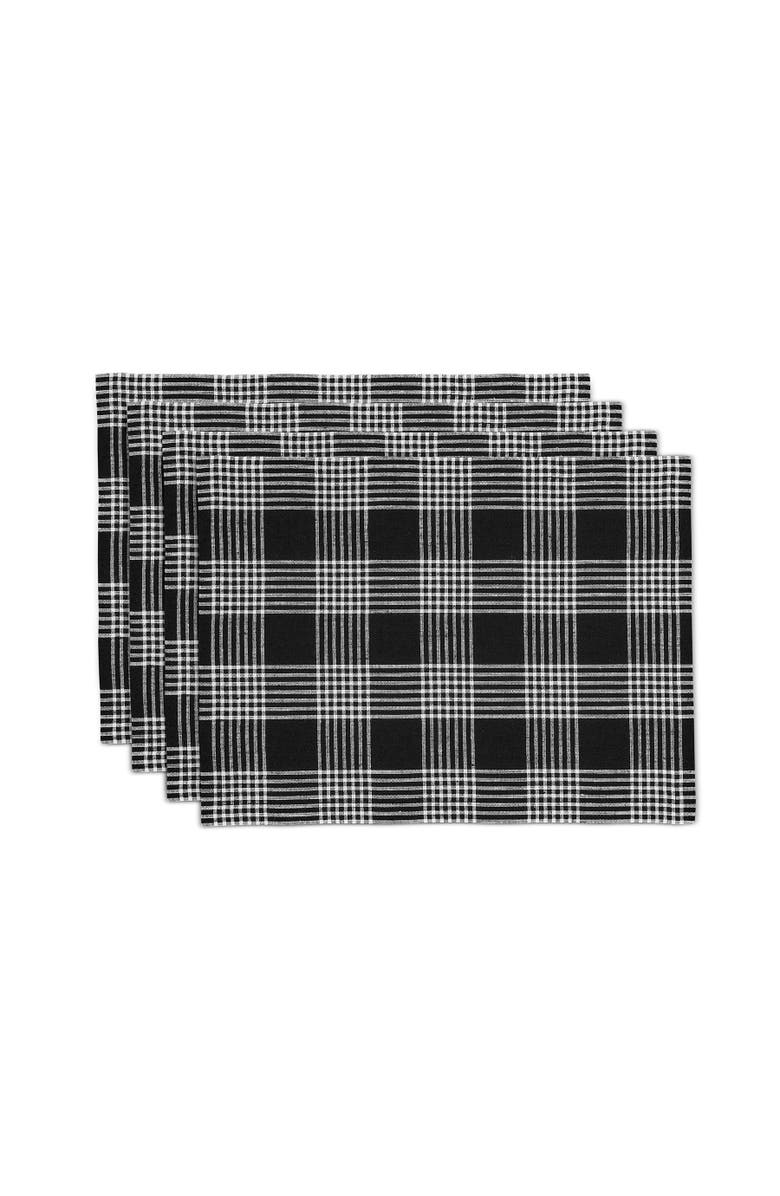 Solino Home Linen Placemats - Glen Check, 14" x 19", Main, color, 