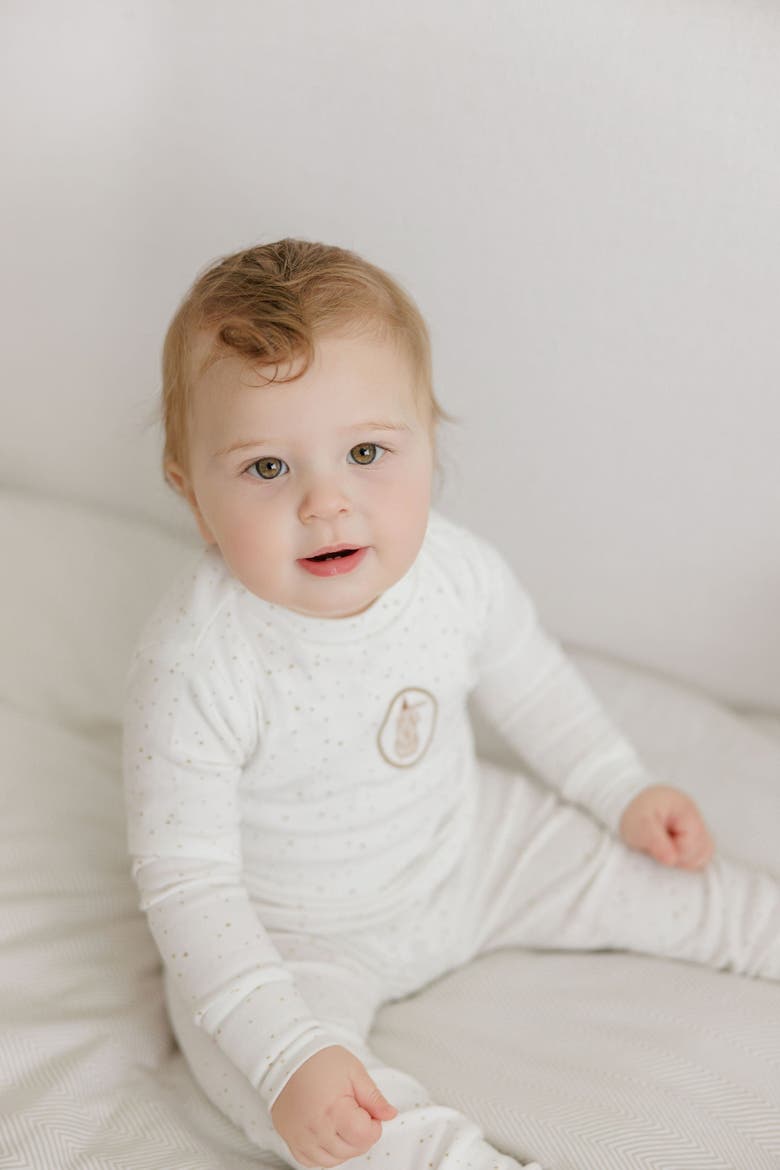 Speckled Bunny Collection - Pajamas, Alternate, color, Ivory/Tan