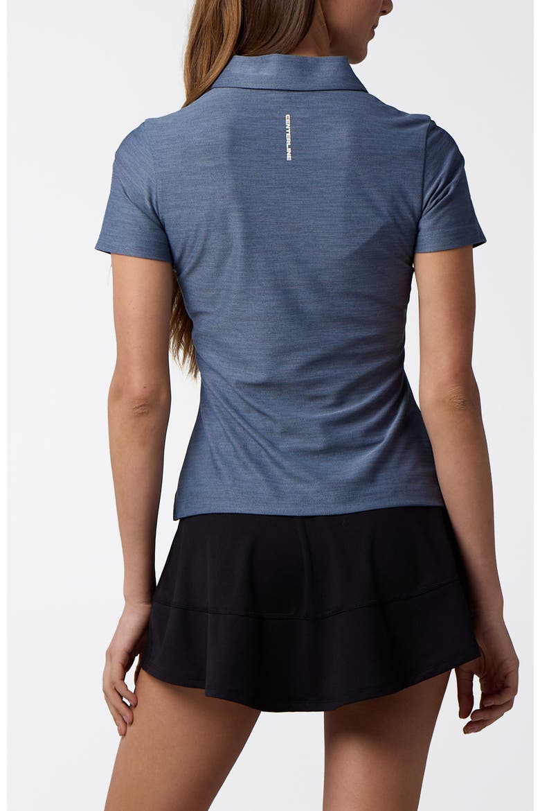 Women's Cross-Sport Tech Pique Polo, Alternate, color, Stone Blue Heather