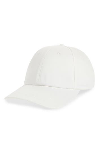 Nordstrom Rack Classic Cotton Baseball Cap In Ivory