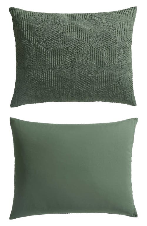 Nautica Point Harbor Embossed Comforter Set In Fern Green