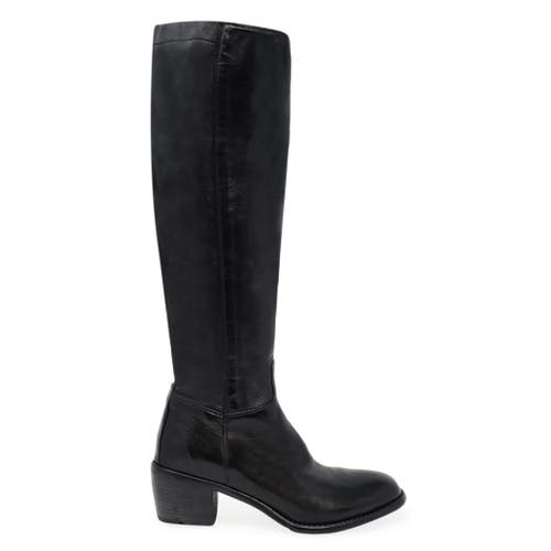 Madison Maison Knee High Boot Stretch Boot In Black