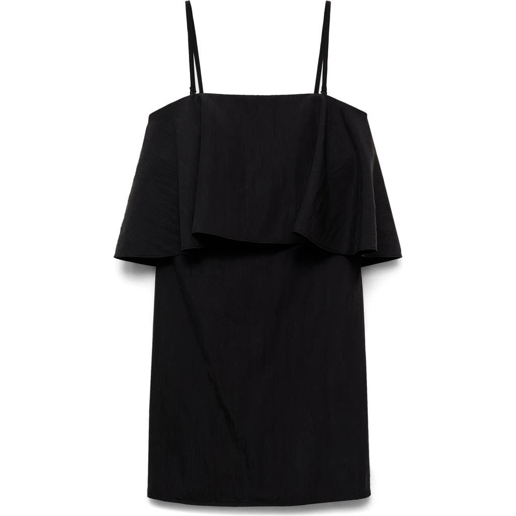 Mango Ruffle Knit Minidress