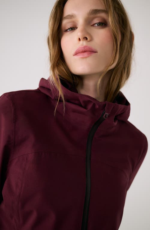 Lole Element 2 Windproof Rain Jacket In Burgundy