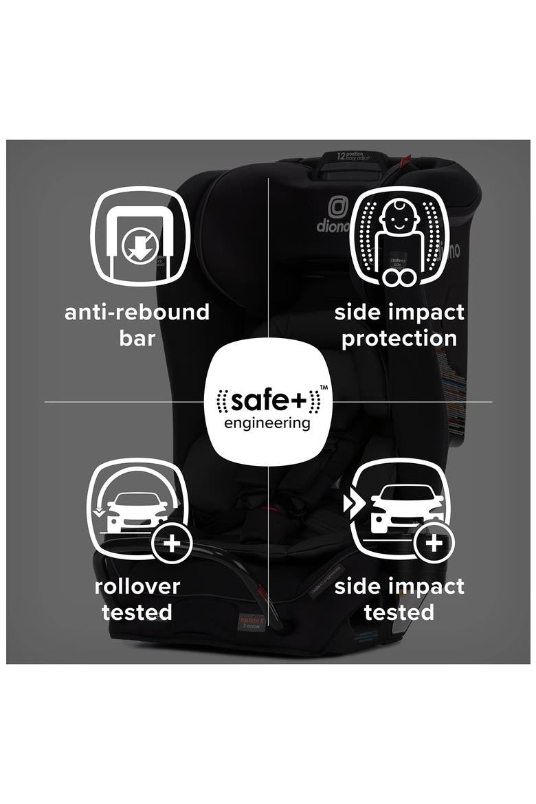 Radian 3RXT Safe+® All-in-One Convertible Car Seat, Alternate, color, BLACK