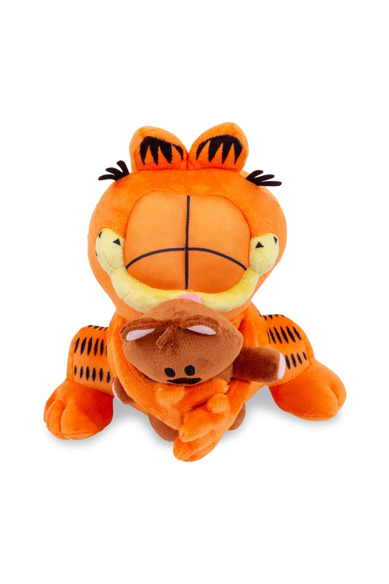 Garfield Holding Pooky 12-Inch Collector Plush, Alternate, color, Orange