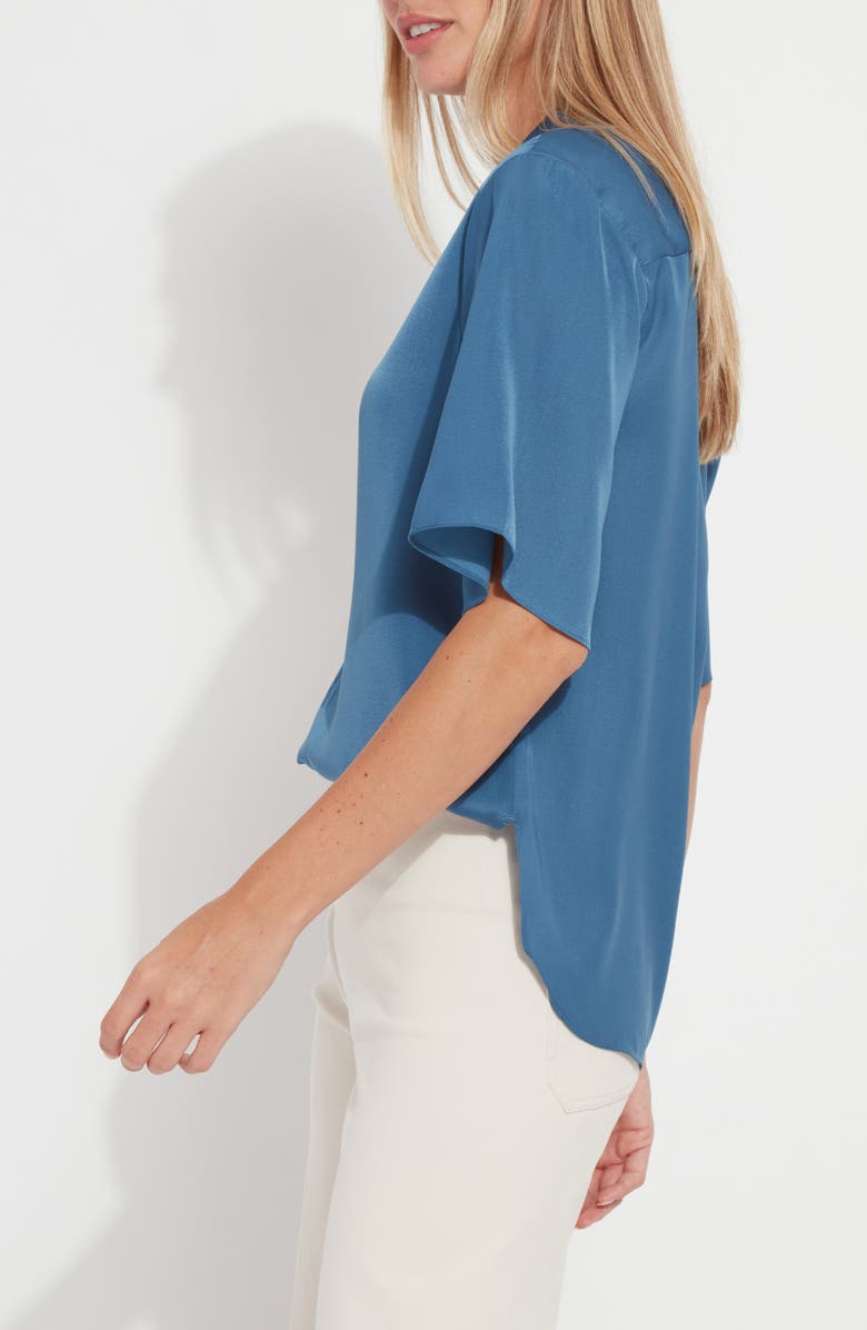 Lysse Telia Flutter Sleeve Top, Alternate, color, Magnetic Blue