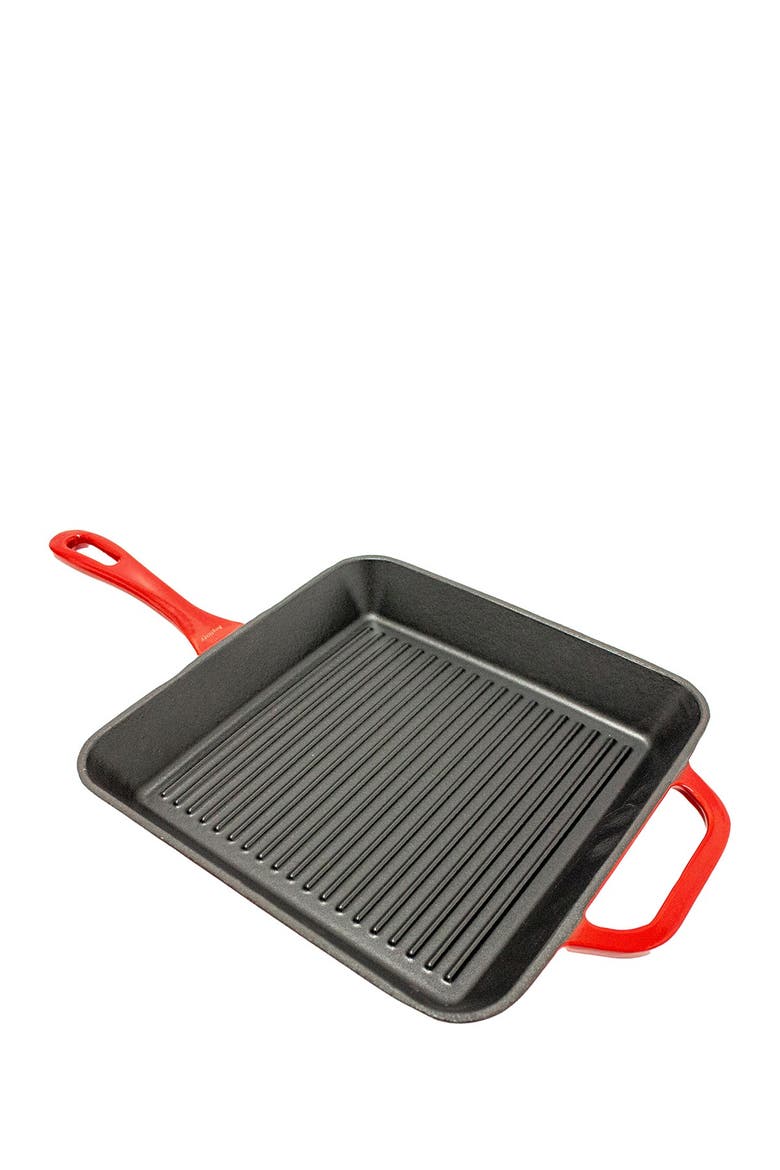 2-Piece Enamel on Cast Iron Set, Red, Alternate, color, RED