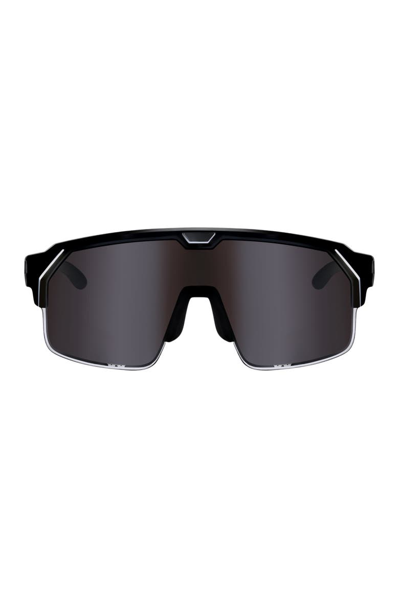 Music Shield Slider HVL Sunglasses, Main, color, Smoke Lenses