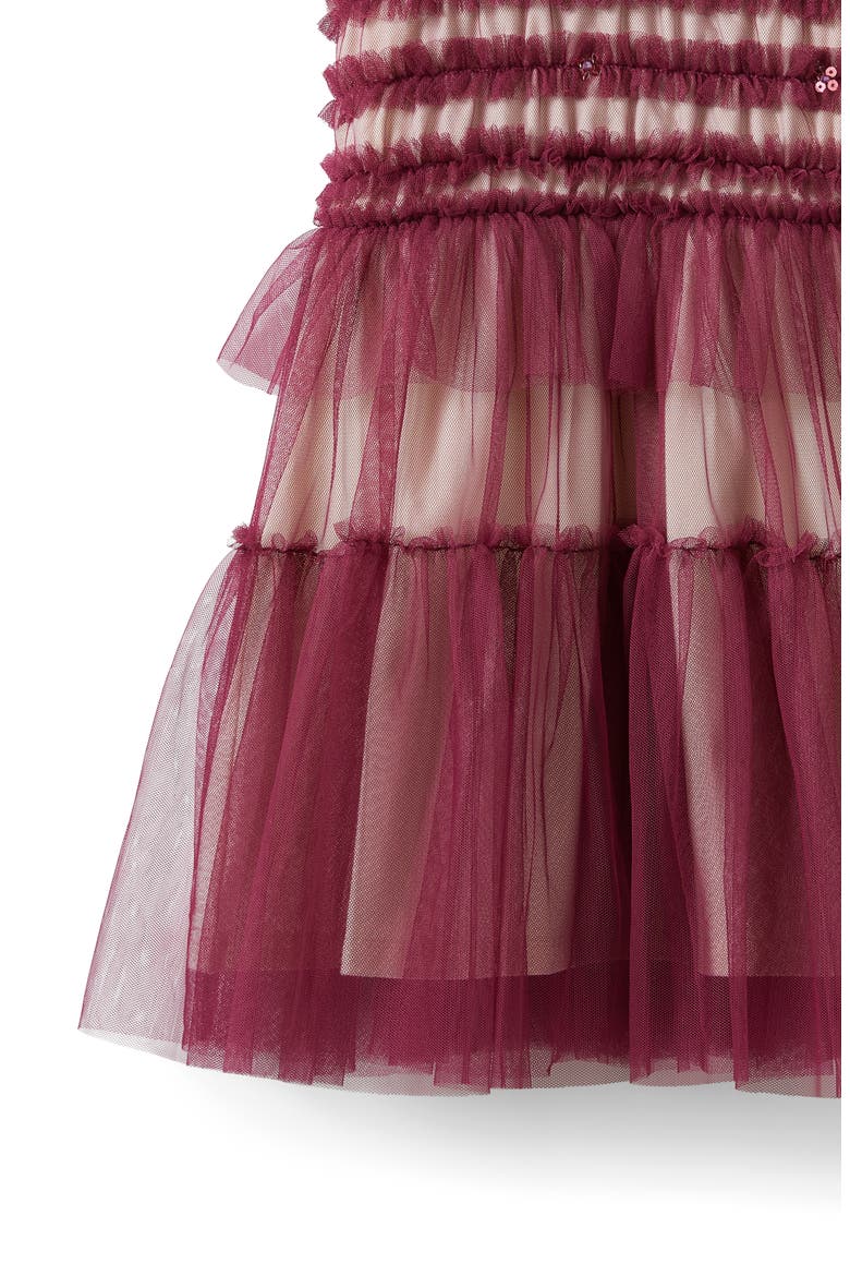 Kid's Katelyn Dress Up Dress, Alternate, color, Dark Vanilla Berry Jam