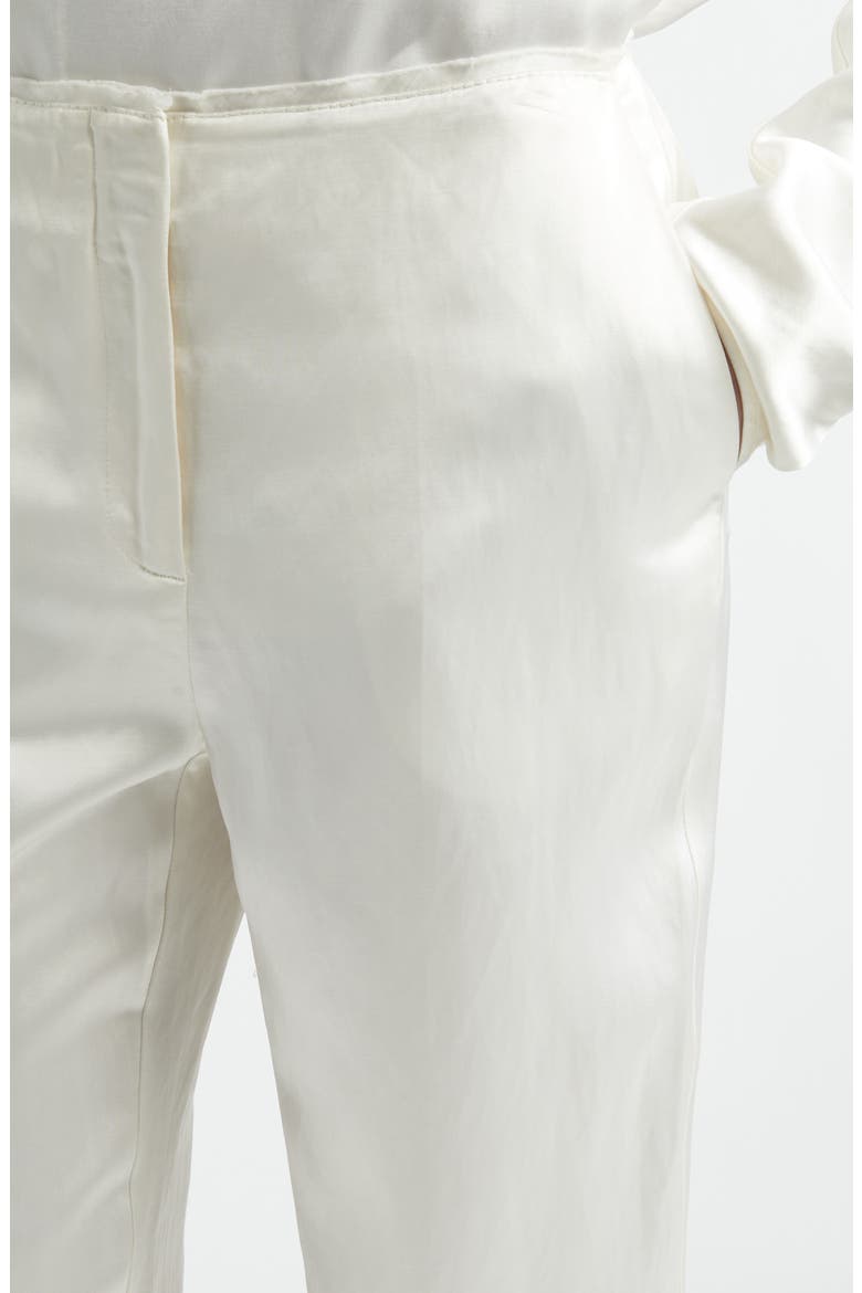 Easy Raw Edge Straight Leg Pants, Alternate, color, WHITE