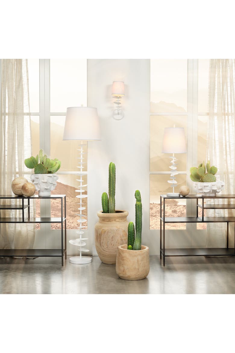 Petal 1-Light Wall Sconce, Alternate, color, White