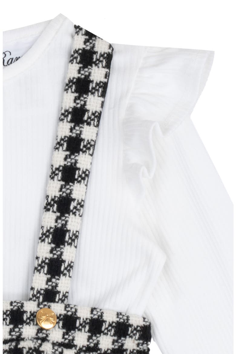 Kids' Boucl Jumper, Top, Headband & Tights Set, Alternate, color, WHITE