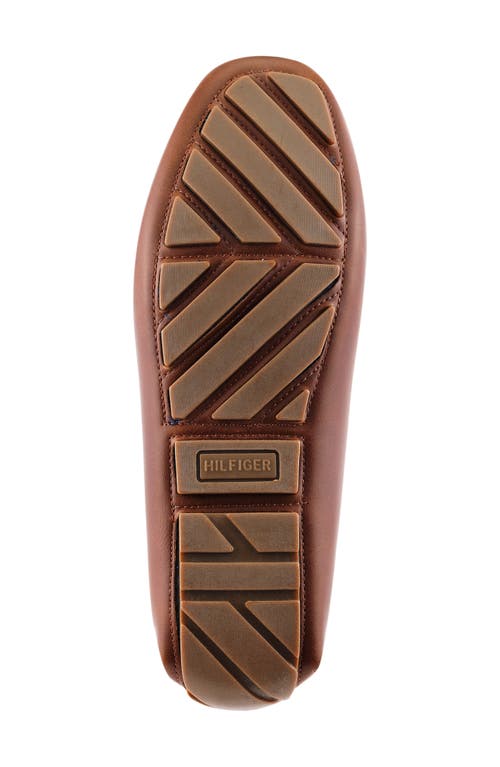 Tommy Hilfiger Atino Logo Strap Driver In Medium Brown