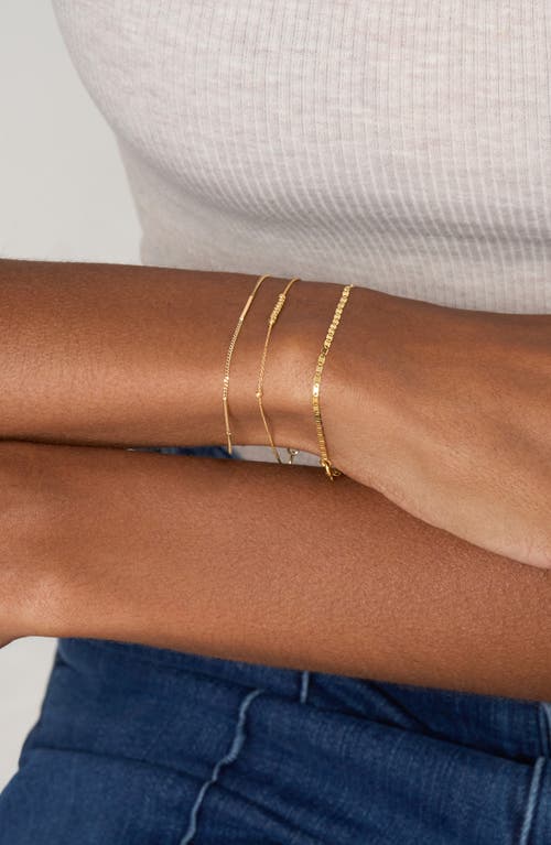 Bony Levy 14k Gold Flat Link Chain Bracelet In 14k Yellow Gold
