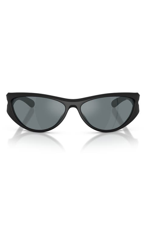 63mm Oversize Cat Eye Sunglasses