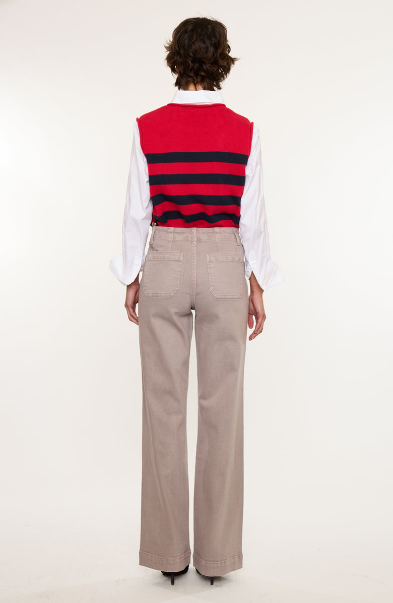 KanCan Tracy High Rise Loose Flare Jeans, Alternate, color, Taupe