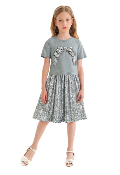 Sequin Bow T-shirt & Skirt Set (Toddler, Little Kid & Big Kid)