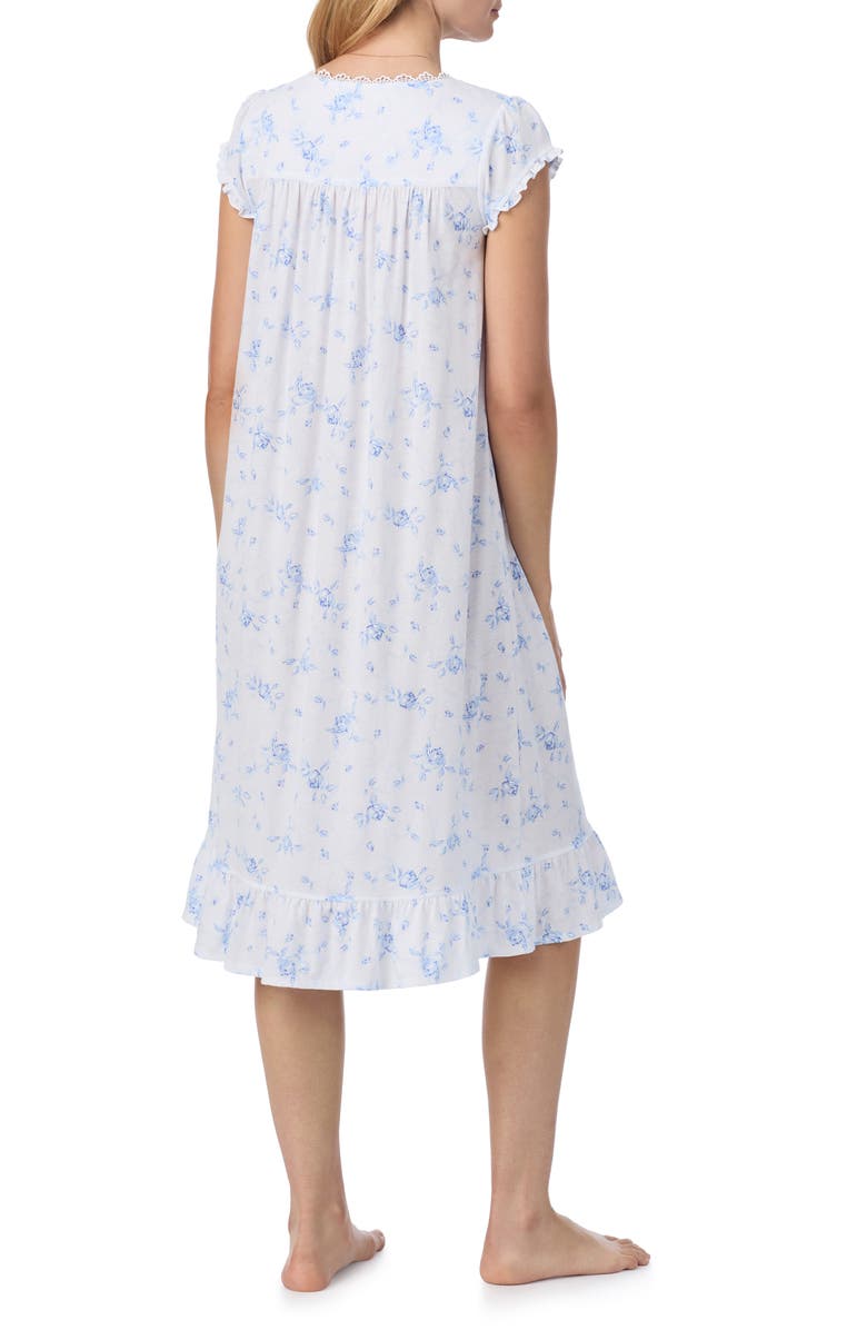 Eileen West Cap Sleeve Cotton Blend Jersey Waltz Nightgown, Alternate, color, 