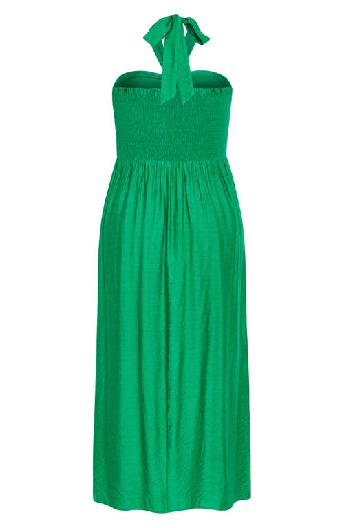 City Chic Petra Serene Maxi Dress In Green