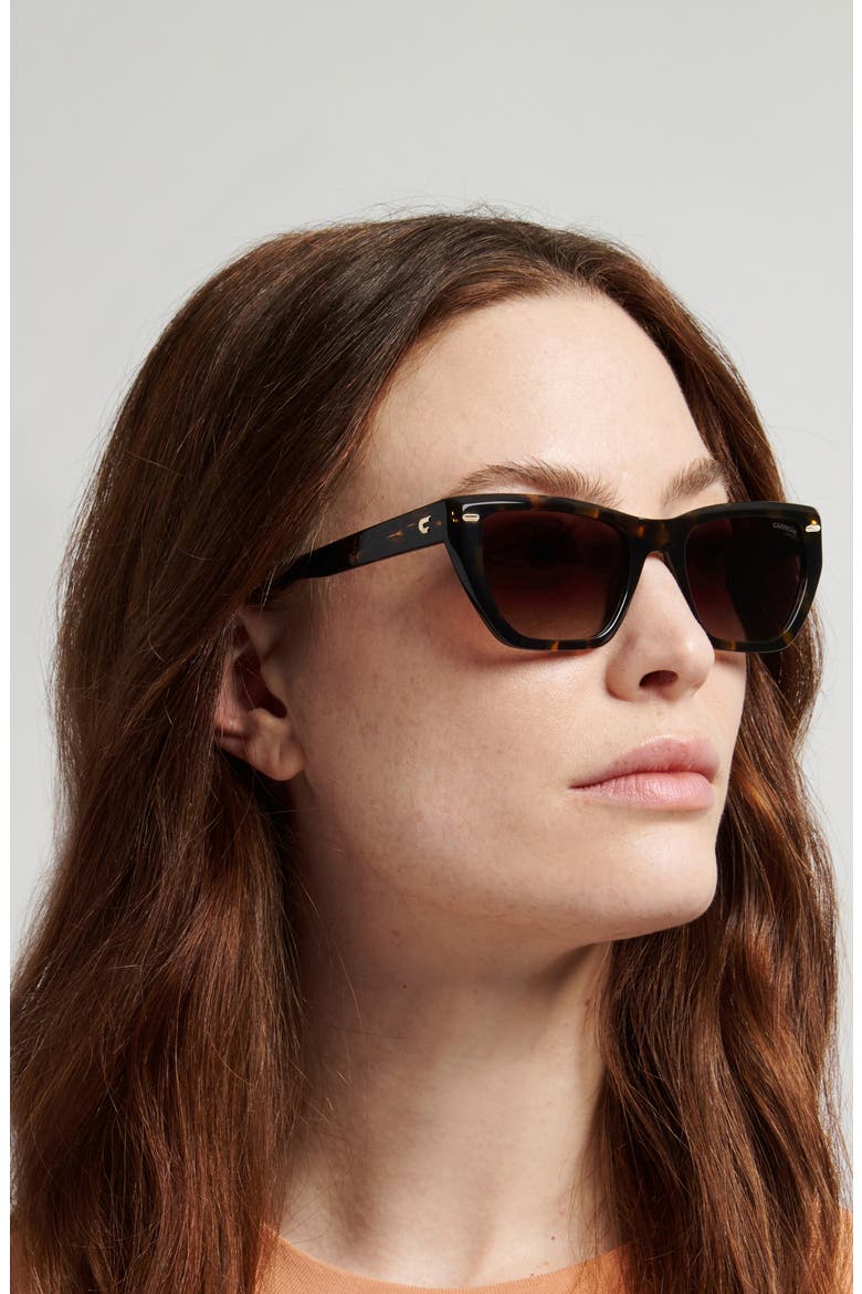 52mm Rectangular Sunglasses, Alternate, color, HAVANA/ BROWN