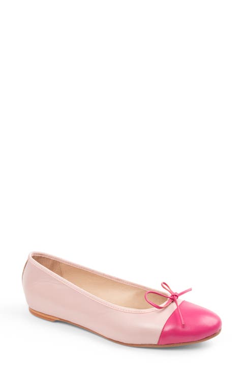 Tropez Cap Toe Ballet Flat (Women)