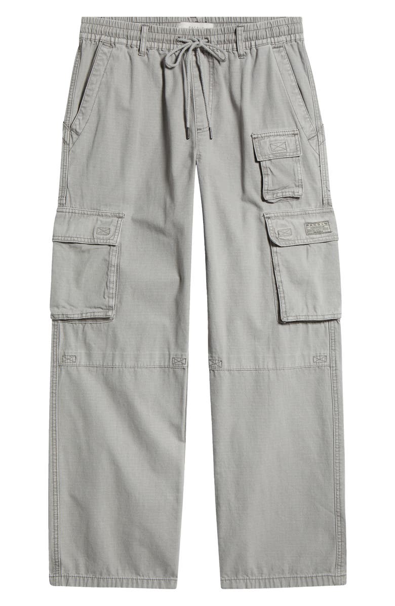 PacSun Gianni Drawstring Cotton Ripstop Cargo Pants, Alternate, color, 