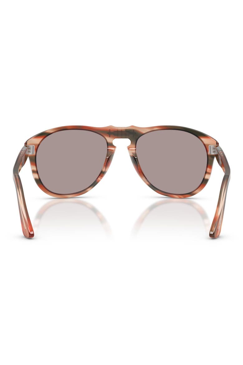 54mm Pilot Sunglasses, Alternate, color, STRIPED RED AND GREEN / VIOLET