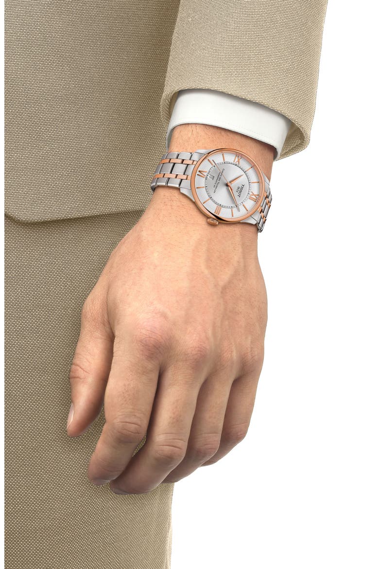 Chemin des Tourelles Powermatic 80 Bracelet Watch, 42mm, Alternate, color, SILVER