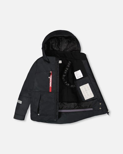 Deux Par Deux Boy Two-piece Teknik Snowsuit In Multi