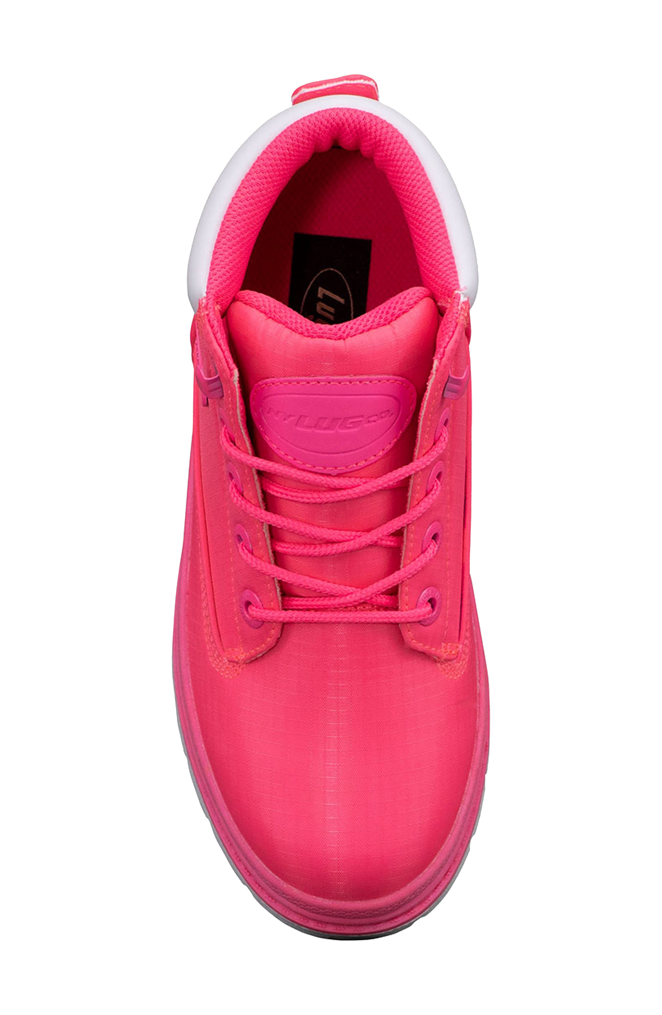 LUGZ <p>Drifter Ripstop Boot </p>, Alternate, color, Neon Pink/ White