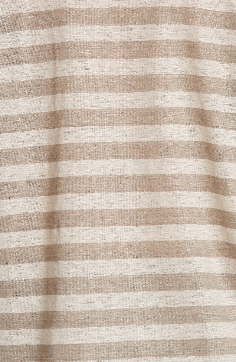 Lafayette 148 New York Easy Stripe Linen Tee, Alternate, color, 