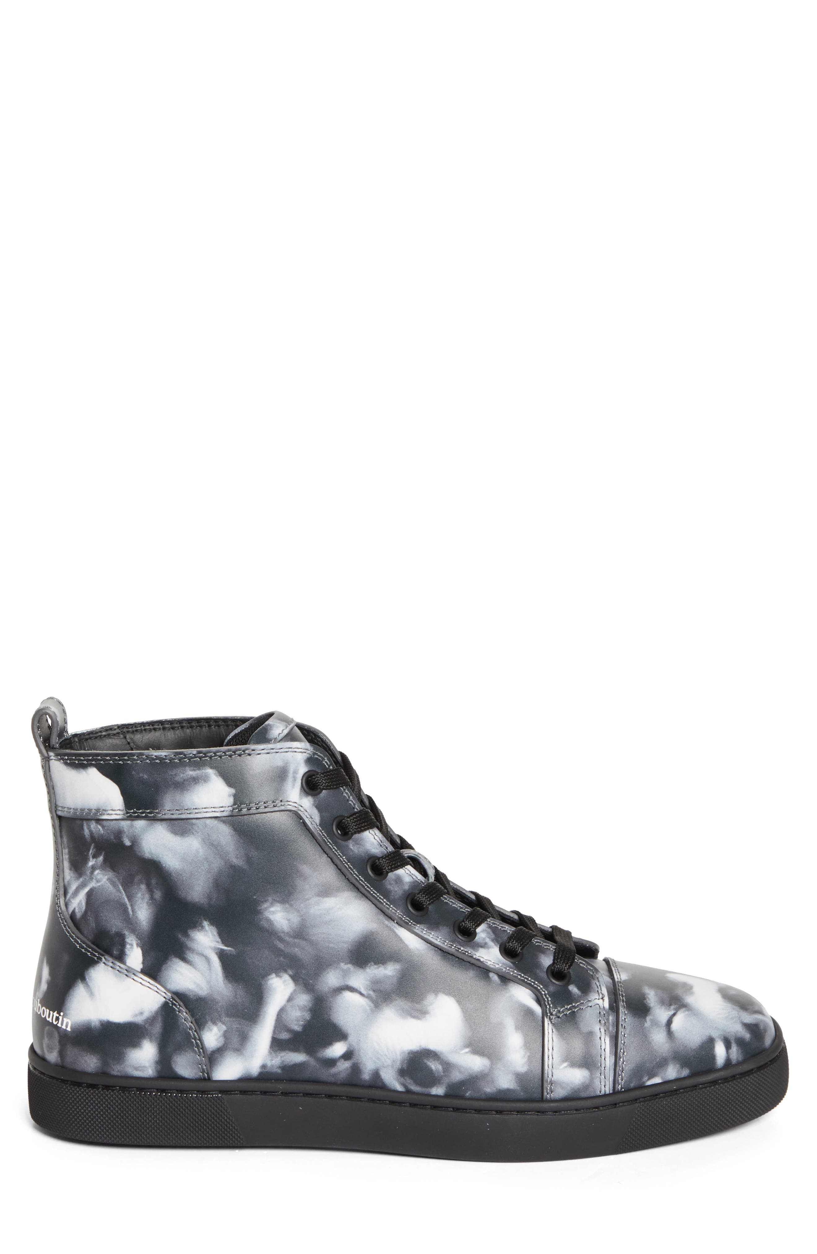 Louis Canopy High Top Sneaker, Alternate, color, B030-BLACK WHITE