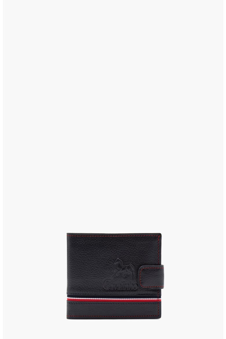 The Sailor Trifold Leather Wallet 503, Main, color, Navy