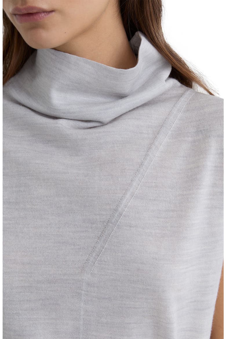 Honey Mock Neck Wool Shell, Alternate, color, GREY MARL