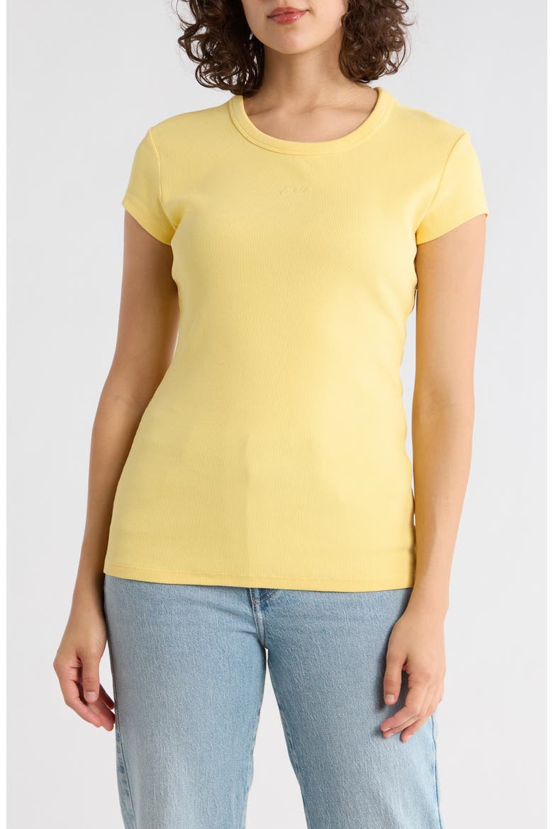 Cutout Cap Sleeve T-Shirt, Main, color, BT YL