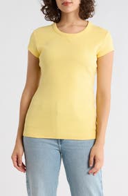 BOSS Cutout Cap Sleeve T-Shirt