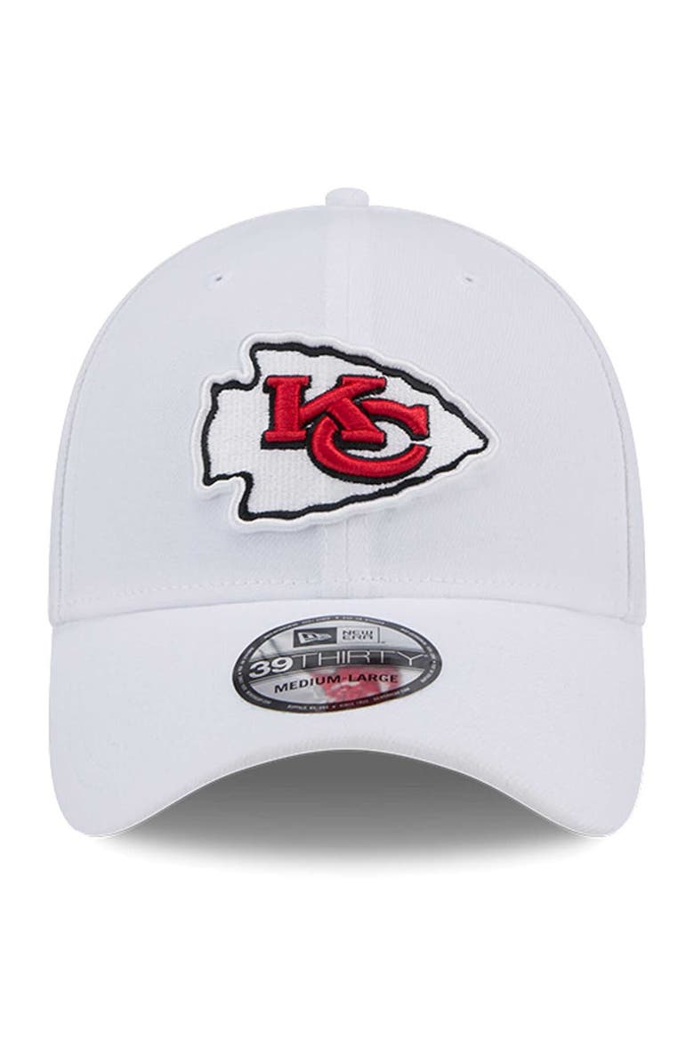 New Era Men's New Era White Kansas City Chiefs Main 39THIRTY Flex Hat, Alternate, color, 